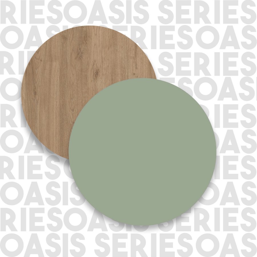 FUNZI LIVING OS1-SY entrsett, med kroker og 2 skap - grnn og naturlig melamin