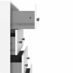 May kommode - hvid, m. 5 skuffer