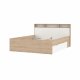 TVILUM Ikast Bett mit 2 Schubladen 160x200, Jackson Hickory / Weiß, 169,8 x 216 x 96,8 cm