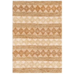 TEPPI 00025A teppe med mnster, rektangulrt - beige jute (120x180)