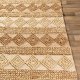 TEPPI 00025A gulvtppe m. mnster, rektangulr - beige jute (160x240)