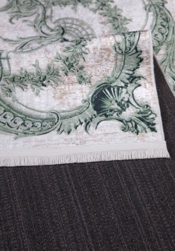 TEPPI 1037 gulvtppe m. mnster, rektangulr - multifarvet fljl stof (120x180)