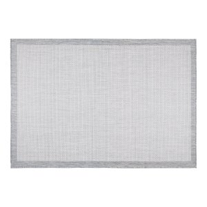 NORDVÄRK 23745A Fresco udendrs gulvtppe, rektangulr - antracit og hvid sisal (120x180)