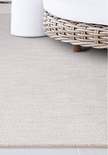 NORDVÄRK Fresco 20522A utendrs teppe, rektangulrt - ecru polypropylen (50x80)