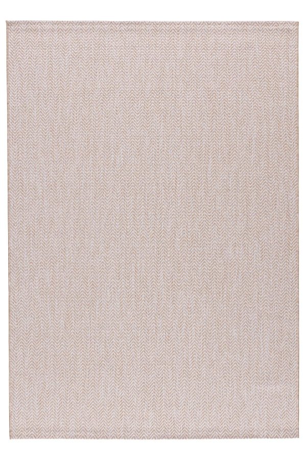 NORDVÄRK Fresco 20522A utendrs teppe, rektangulrt - ecru polypropylen (50x80)