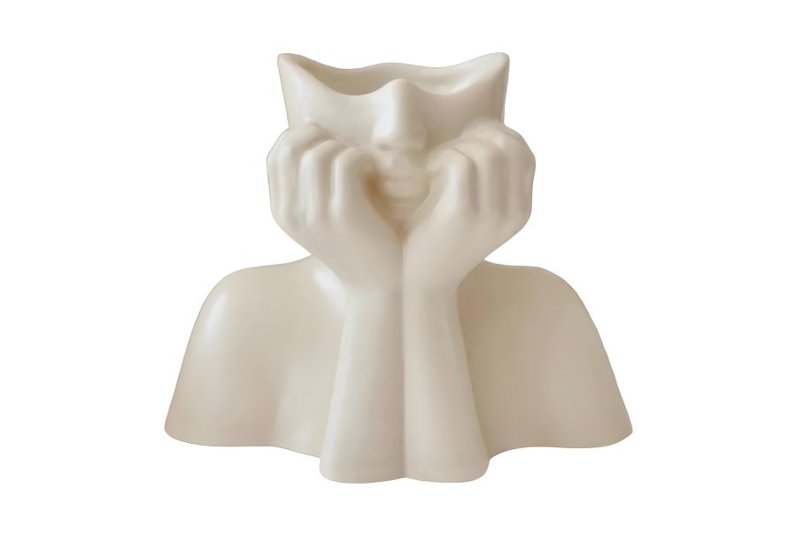 NORDVÄRK Scandinavia Layd vase - kremkeramikk