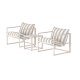 VENTURE HOME Messina Loungesett - Beige / Stripete Hvit Beige