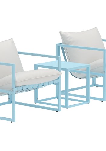 VENTURE HOME Messina Loungegrupp - Ljusbl� / Beige