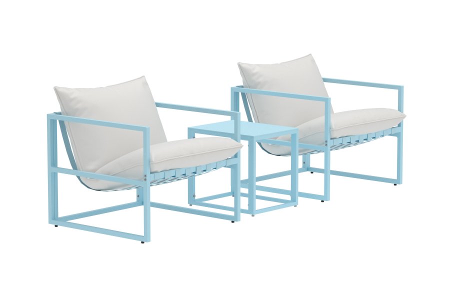 VENTURE HOME Messina Loungegrupp - Ljusbl� / Beige