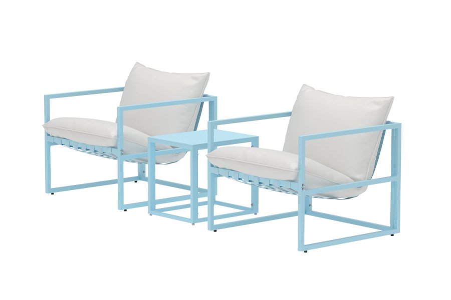 VENTURE HOME Messina Loungegrupp - Ljusbl� / Beige