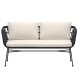 VENTURE HOME Isola Lounge Sofa - Svart / Svart rotting