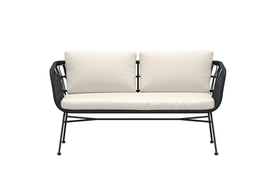 VENTURE HOME Isola Lounge Sofa - Svart / Svart rotting