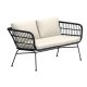 VENTURE HOME Isola Lounge Sofa - Svart / Svart rotting