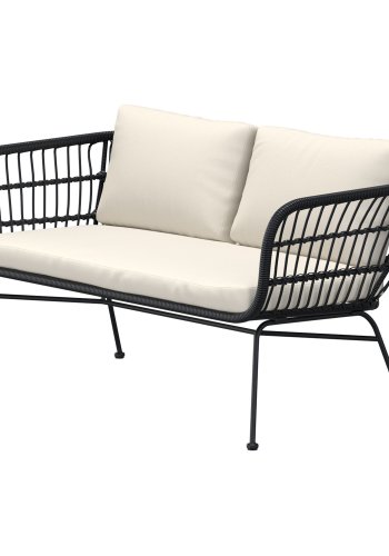 VENTURE HOME Isola Lounge Sofa - Svart / Svart rotting