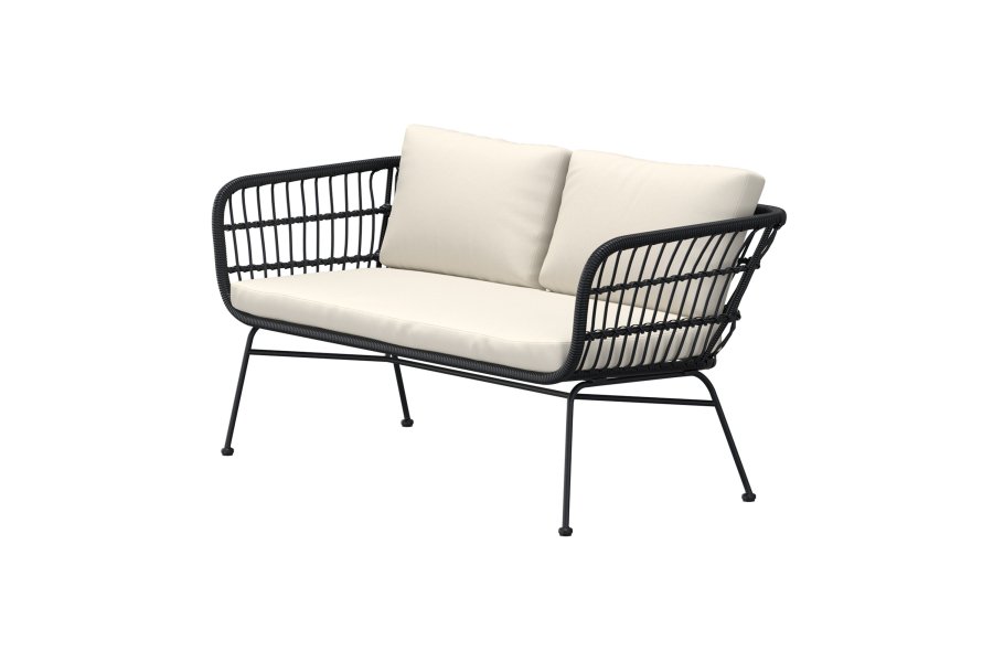 VENTURE HOME Isola Lounge Sofa - Svart / Svart rotting