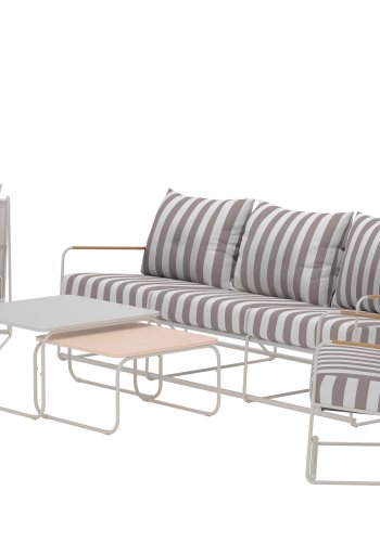 VENTURE HOME Palazzo soffgrupp - Beige vit randig