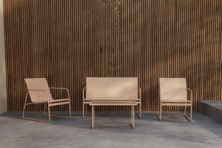 VENTURE HOME Scopello Sofasett - Beige / Beige