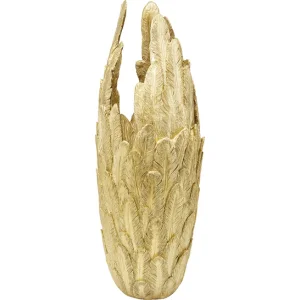 KARE DESIGN Feathers vase - guld polyresin (H:91cm)