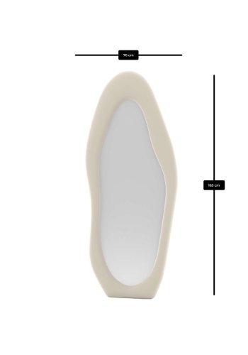 NORDV&Auml;RK Nero - Cream Cheval Mirror