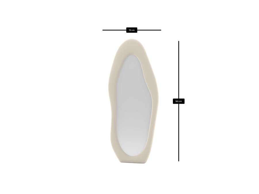 NORDV&Auml;RK Nero - Cream Cheval Mirror