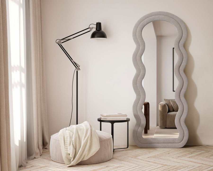 NORDV&Auml;RK Mia - Beige Cheval Mirror