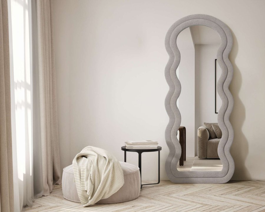 NORDV&Auml;RK Mia - Beige Cheval Mirror