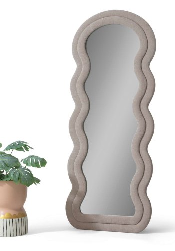 NORDV&Auml;RK Mia - Beige Cheval Mirror