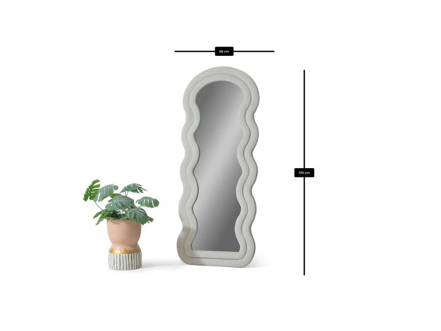 NORDV&Auml;RK Mia - Cream Cheval Mirror