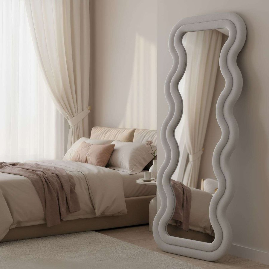 NORDV&Auml;RK Mundo Oval - Creme Cheval Mirror