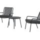 VENTURE HOME Mykonos Loungeset - Svart / Svart