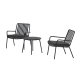 VENTURE HOME Mykonos Loungeset - Svart / Svart