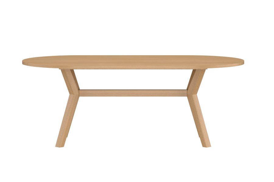 VENTURE HOME Kenya ovalt spisebord 200x100x75 cm - Naturlig teak