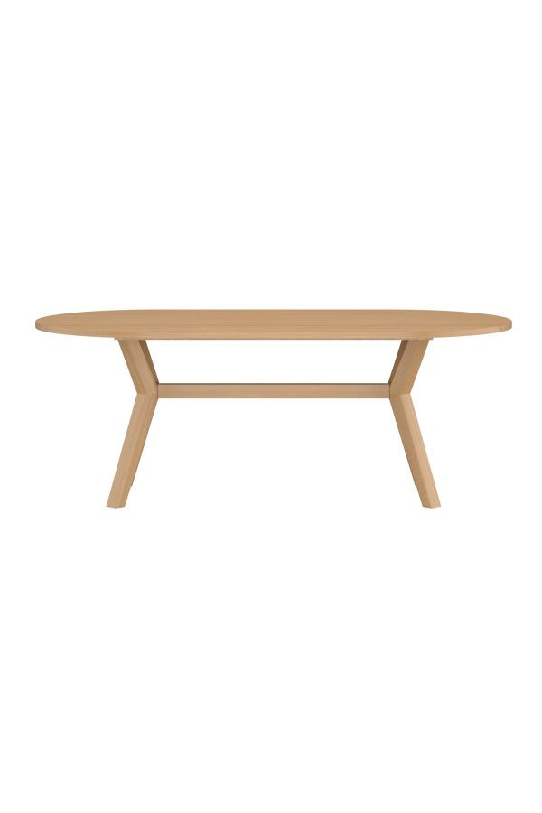 VENTURE HOME Kenya ovalt spisebord 200x100x75 cm - Naturlig teak