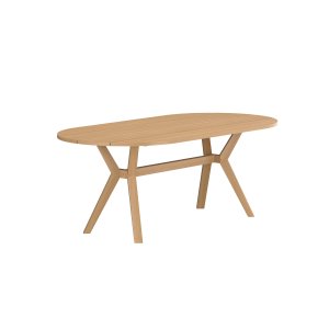 VENTURE HOME Kenya ovalt spisebord 200x100x75 cm - Naturlig teak