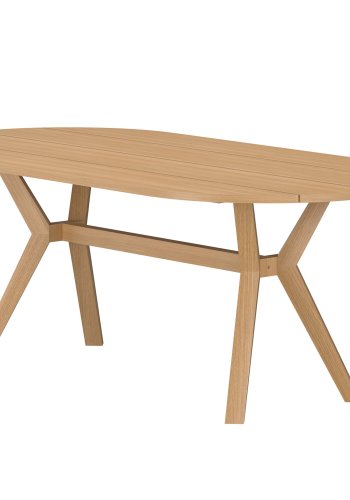 VENTURE HOME Kenya ovalt spisebord 200x100x75 cm - Naturlig teak