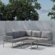 VENTURE HOME Kos hj�rnesofasett - Beige / Beige polywood