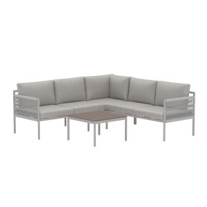 VENTURE HOME Kos hj�rnesofasett - Beige / Beige polywood