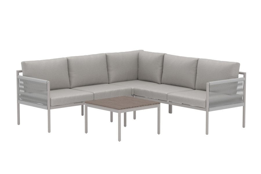 VENTURE HOME Kos hj�rnesofasett - Beige / Beige polywood