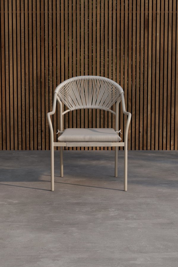 VENTURE HOME Paros spisestol - Beige / Beige