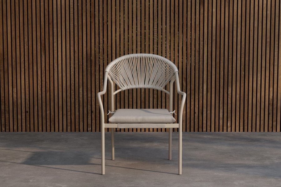 VENTURE HOME Paros spisestol - Beige / Beige