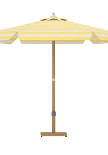 VENTURE HOME Cerox Paraply 270 cm - Gul / Vit
