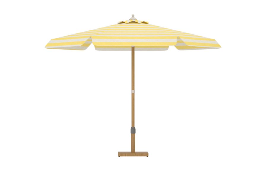 VENTURE HOME Cerox Paraply 270 cm - Gul / Vit