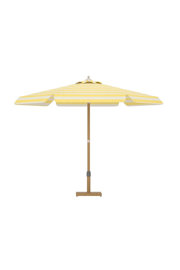 VENTURE HOME Cerox Paraply 270 cm - Gul / Vit