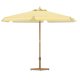 VENTURE HOME Cerox Paraply 270 cm - Gul / Vit