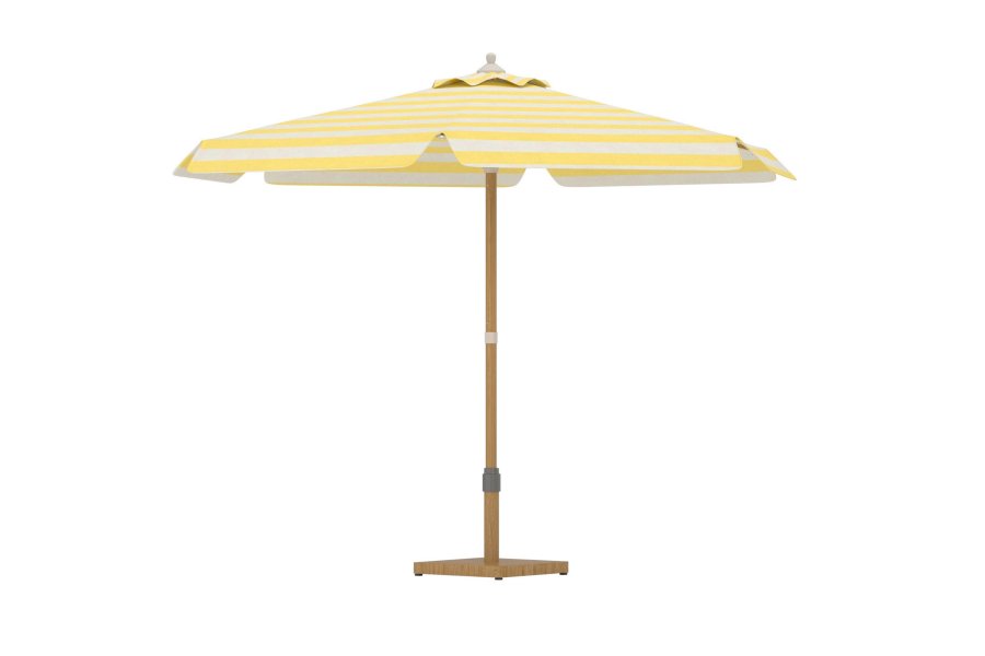 VENTURE HOME Cerox Paraply 270 cm - Gul / Vit