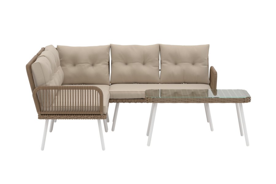 VENTURE HOME Ibiza hj�rnesofasett - Naturlig rotting / Beige
