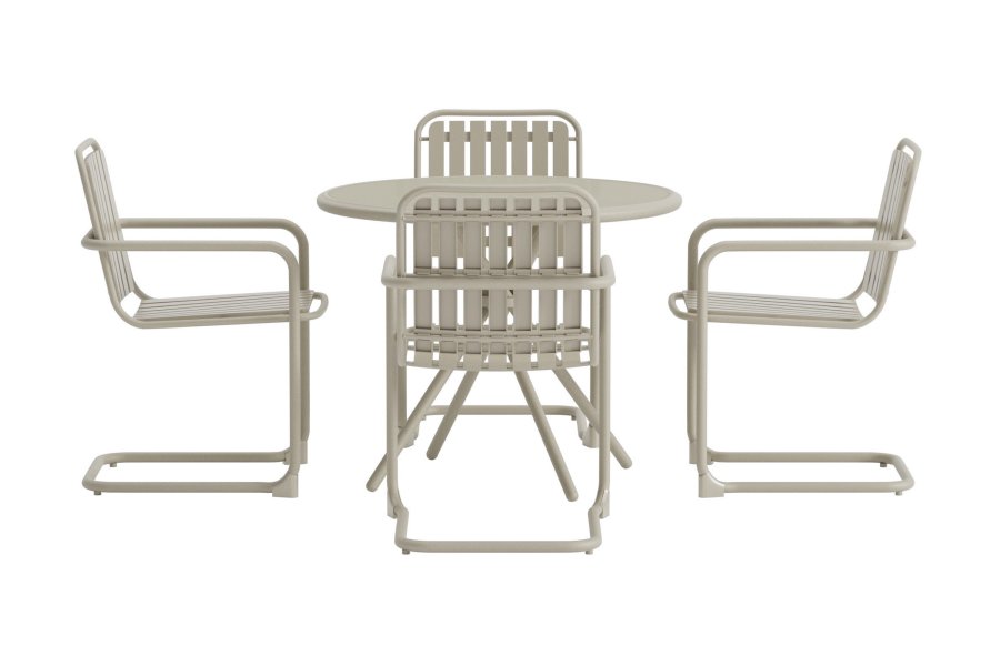 VENTURE HOME Chios Rund Spisegruppe - Beige / Beige