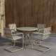 VENTURE HOME Chios Rund Spisegruppe - Beige / Beige