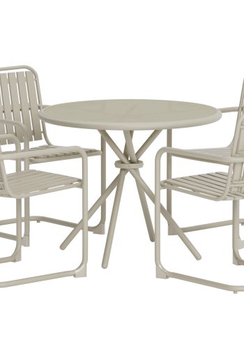 VENTURE HOME Chios Rund Spisegruppe - Beige / Beige