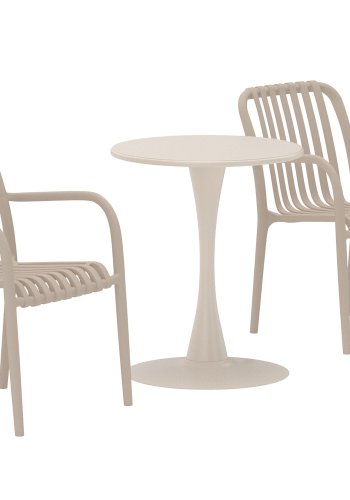 VENTURE HOME Limnos Kafesett �60x70 cm - Beige / Beige